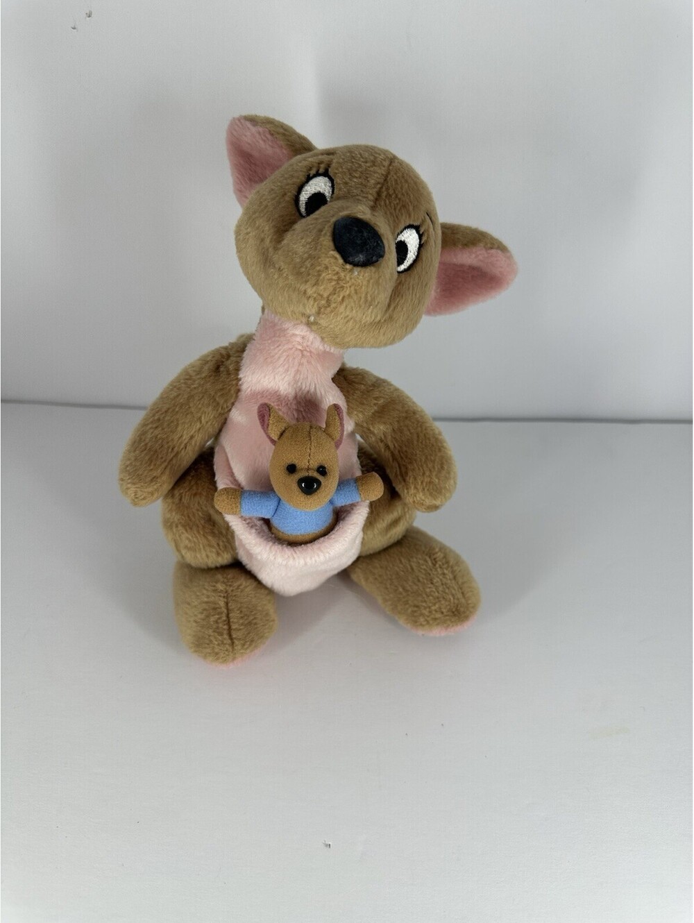 Vintage Walt Disney World ~ 8" KANGA & ROO ~ Kangaroo Stuffed Animal Plush